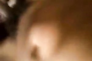 Libidinous hussy receives her wet cum-hole drilled in missionary position