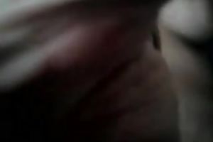 Dyed hair white slut shows her snatch with a hairbrush on web camera