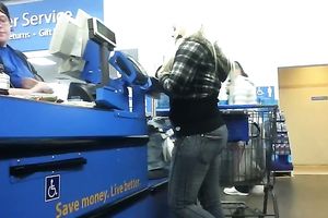 Hottie with a large caboose receives caught on my camera in a store