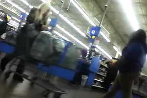 Hottie with a large caboose receives caught on my camera in a store