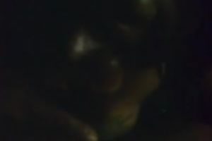 My swarthy BBC slut shows her big jugs and sucks my black weiner