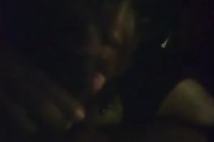 My swarthy BBC slut shows her big jugs and sucks my black weiner