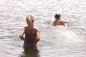 Young dude wears sunglasses and pounds his golden-haired fuck friend