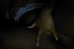 Black and fat gazoo of a hawt ebon housewife on webcam