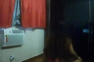 Latina curvy hawt black skin dirty slut wife on webcam dancing in her bikini