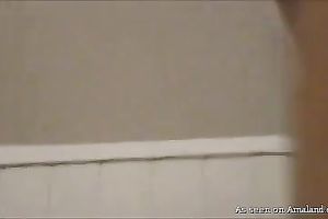 Hot Latina gals show striptease to every other