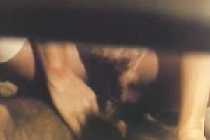 Lewd brunette receives ass-fucked from behind after engulfing a 10-Pounder