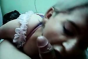 My sizzling blonde GF rubs my prick and sucks it ardently