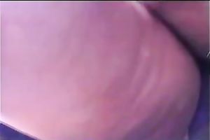 An upskirt video of a bulky and voluptuous dark housewife