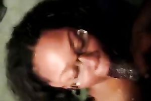 Sexy dilettante black milf gives me excellent fellatio