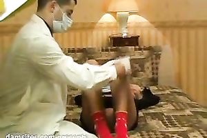 Two kinky jerk decided to fuck one slender hooker in bedroom