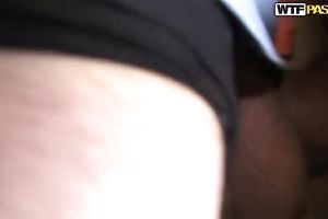 Lovely youthful girlfriend sucks a large pink penis of her boyfriend