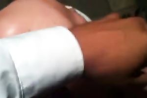 My regular client sucks my pecker at work on the floor