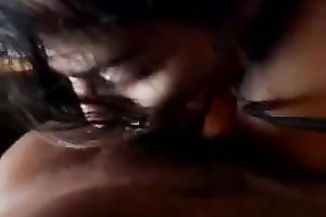 My dark brown white women got a mouthful of cum after POV sex