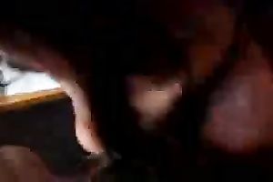 My dark brown white women got a mouthful of cum after POV sex