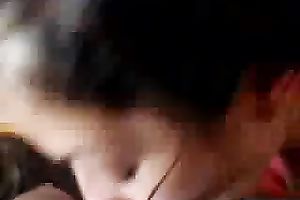 My dark brown white women got a mouthful of cum after POV sex