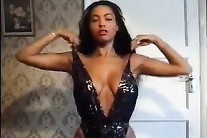 Horny and sexually excited back slut with astounding body comes to my abode