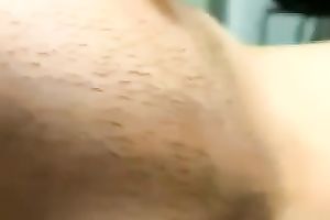 Sweet perky-boobed gal shows her priceless taut wet crack for the webcam