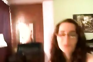 Sweet perky-boobed gal shows her priceless taut wet crack for the webcam