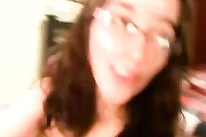 Sweet perky-boobed gal shows her priceless taut wet crack for the webcam