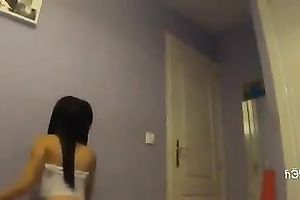 Homemade solo with my ex GF and shaking her consummate arse