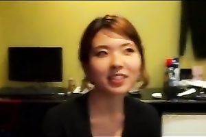 Horny Asian juvenile wife gives me oral stimulation and rides on top