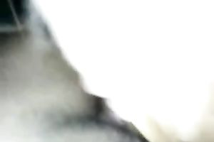 Just a juvenile bitch in my car practicing oral-job sex on webcam