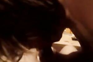 My co-worker rides my dong after engulfing it hungrily