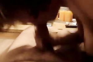 My co-worker rides my dong after engulfing it hungrily