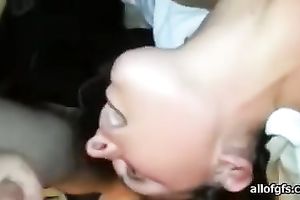 Wonderfully sexually excited camgirl with large boobs wishes her lover's ball batter