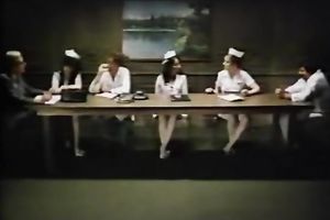 Two hawt and lustful nurses decided to have pleasure with the doctor