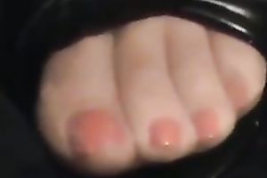 My super concupiscent girlfriend knows about my foot fetish