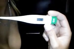 Big butted hooker in red plaid petticoat needs her butthole stretched out