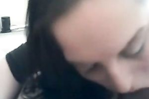 Voluptuous nympho is engulfing on my BBC with excitement