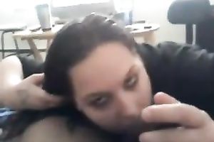 Voluptuous nympho is engulfing on my BBC with excitement