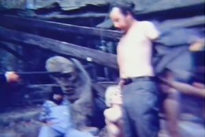 Cowboy gets to fuck 2 hot and tiny throats of perverted harlots