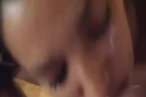 Beautiful breasty European wife blows my lengthy dong deep