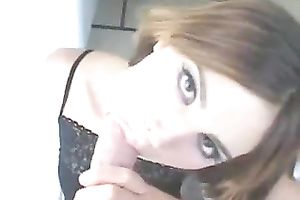 My comely girlfriend is truly talented at giving blowjobs