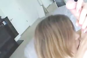 My comely girlfriend is truly talented at giving blowjobs