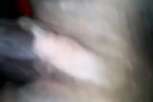 Fucking bald smooth fur pie of my dark sweetheart and jizzing white