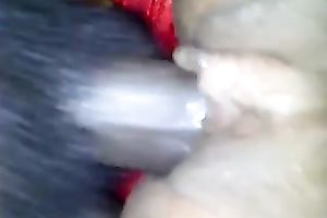 Fucking bald smooth fur pie of my dark sweetheart and jizzing white