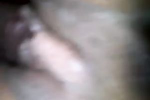 Fucking bald smooth fur pie of my dark sweetheart and jizzing white