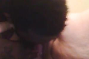 My concupiscent dark hubby can not acquire sufficiently of my ivory beefy slit