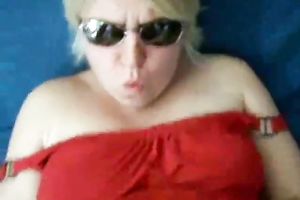 Chubby French mamma is engulfing my ramrod deepthroat during the time that I filmed her from POV