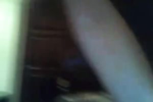 Strip show and masturbation by lean merry boobed web camera wench