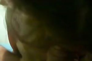 Curly haired blond skank blows my knob in front of a camera