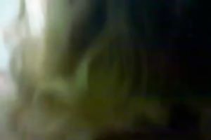 Curly haired blond skank blows my knob in front of a camera