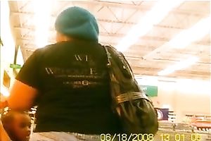 Big dark a-hole got the attention of hidden camera once more