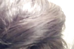 Stunningly sexy housewife with bulky arse is showering in front of me