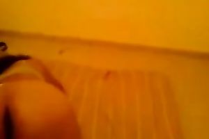 Super lewd Mexican hooker shows off her large luscious ass